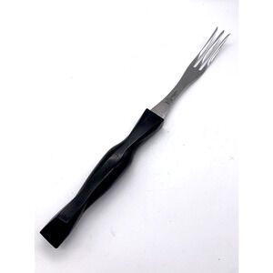 Cutco 3 Prong Turning Fork #1726 Classic Brown Handle USA Made 1989 Nice